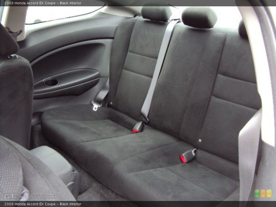 Black Interior Rear Seat for the 2009 Honda Accord EX Coupe #76528782