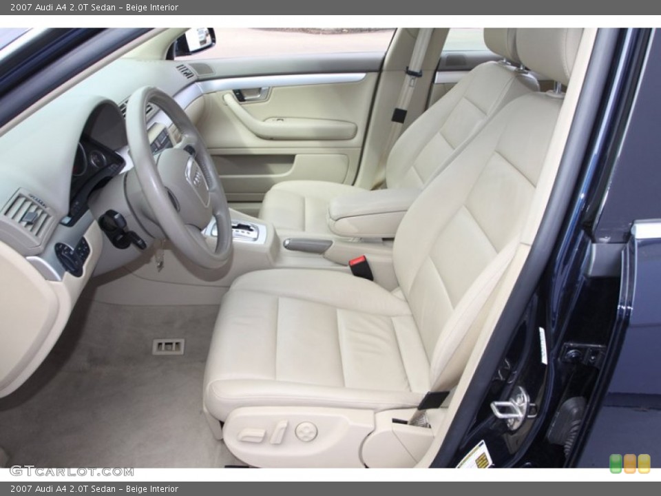 Beige Interior Front Seat for the 2007 Audi A4 2.0T Sedan #76528820