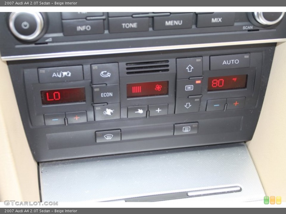 Beige Interior Controls for the 2007 Audi A4 2.0T Sedan #76528908