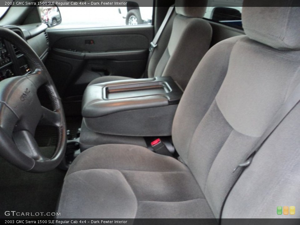 Dark Pewter Interior Front Seat for the 2003 GMC Sierra 1500 SLE Regular Cab 4x4 #76529731