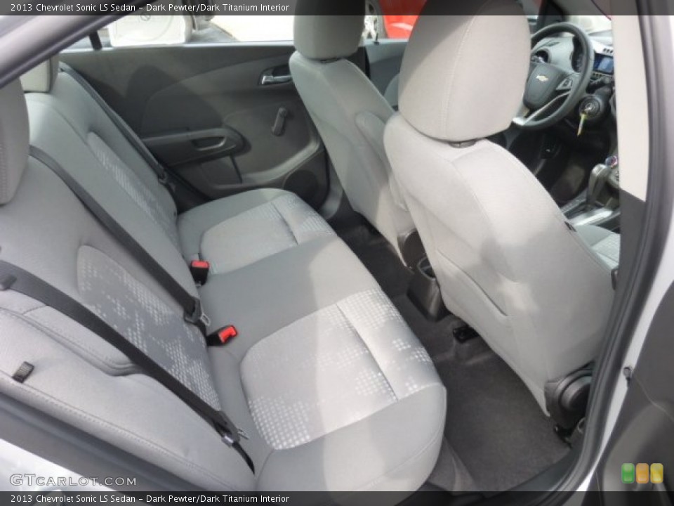 Dark Pewter/Dark Titanium Interior Rear Seat for the 2013 Chevrolet Sonic LS Sedan #76530517