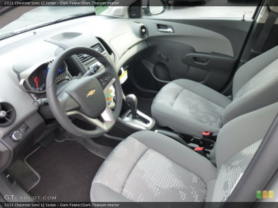 Dark Pewter/Dark Titanium Interior Prime Interior for the 2013 Chevrolet Sonic LS Sedan #76530590