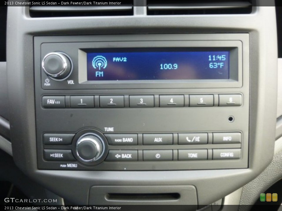 Dark Pewter/Dark Titanium Interior Audio System for the 2013 Chevrolet Sonic LS Sedan #76530644