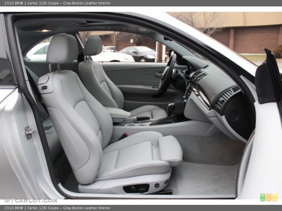 Gray Boston Leather Interior Photo for the 2010 BMW 1 Series 128i Coupe #76530866