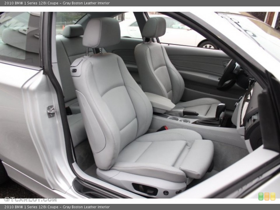 Gray Boston Leather Interior Photo for the 2010 BMW 1 Series 128i Coupe #76530887