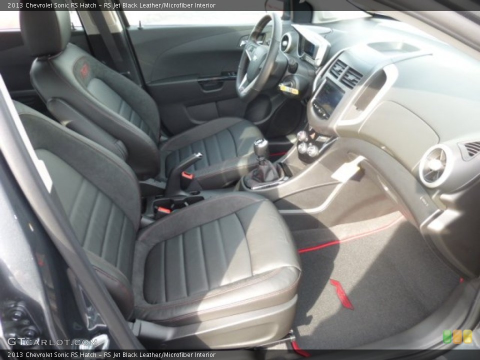 RS Jet Black Leather/Microfiber Interior Front Seat for the 2013 Chevrolet Sonic RS Hatch #76531191
