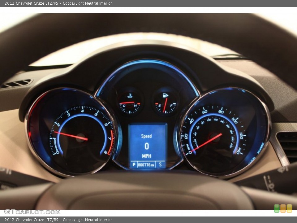 Cocoa/Light Neutral Interior Gauges for the 2012 Chevrolet Cruze LTZ/RS #76531536