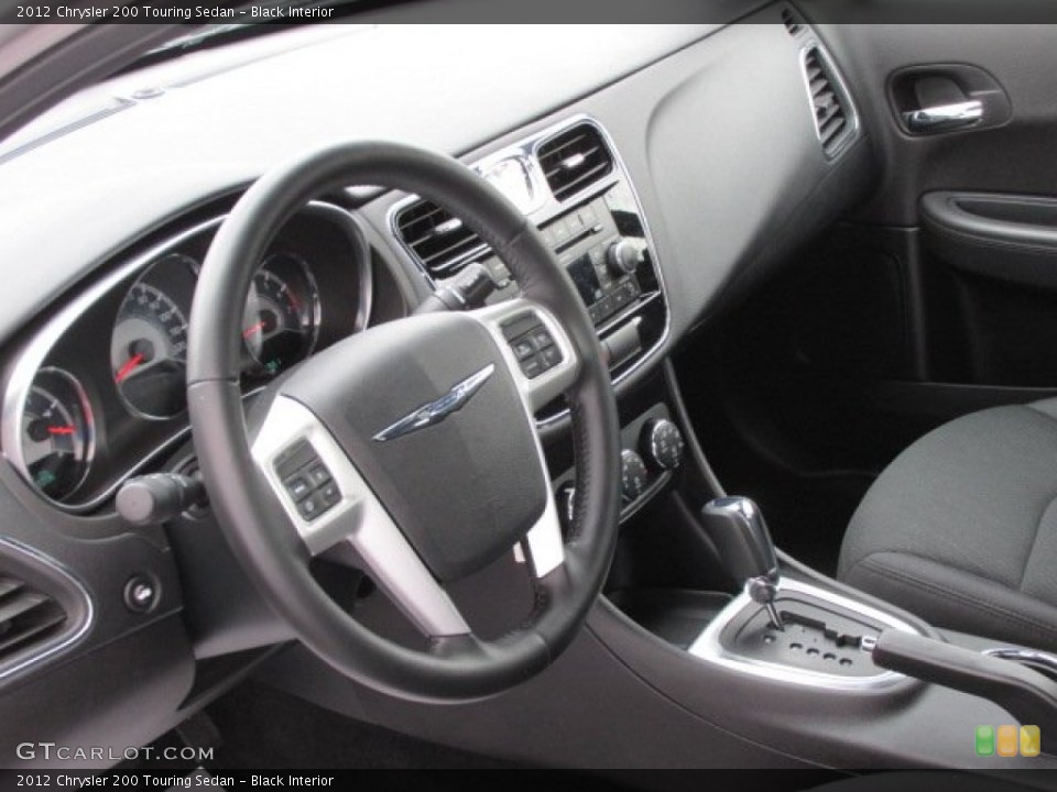 Black Interior Dashboard for the 2012 Chrysler 200 Touring Sedan #76533563