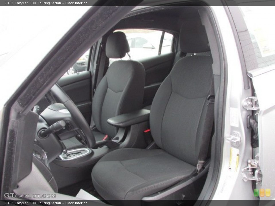 Black Interior Front Seat for the 2012 Chrysler 200 Touring Sedan #76533599