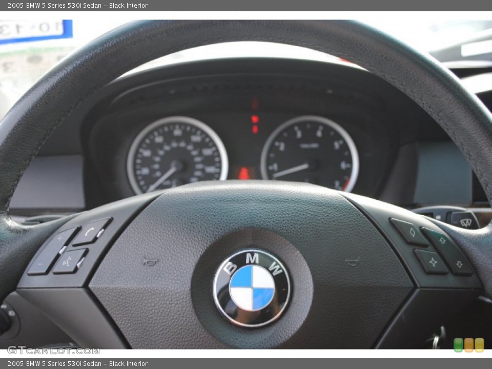 Black Interior Steering Wheel for the 2005 BMW 5 Series 530i Sedan #76534161