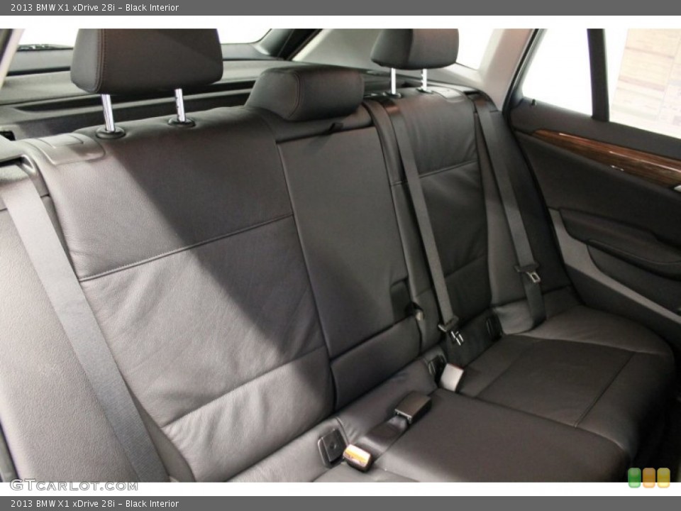 Black Interior Rear Seat for the 2013 BMW X1 xDrive 28i #76536173