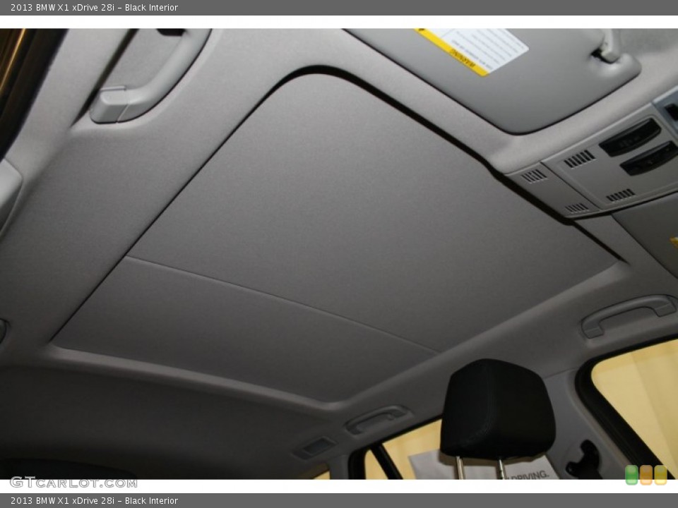 Black Interior Sunroof for the 2013 BMW X1 xDrive 28i #76536194