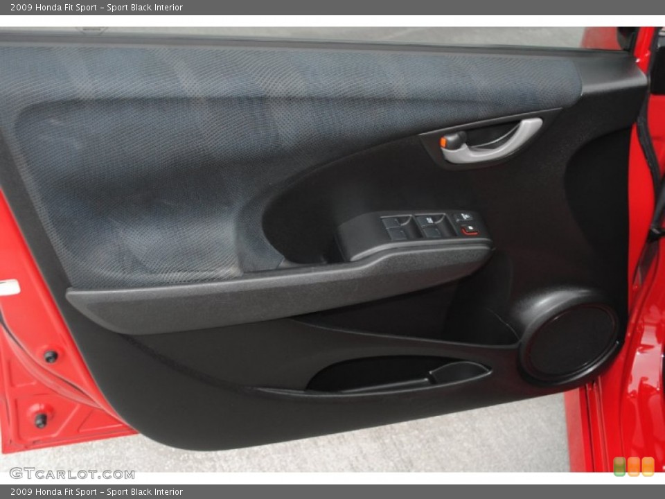 Sport Black Interior Door Panel for the 2009 Honda Fit Sport #76537070