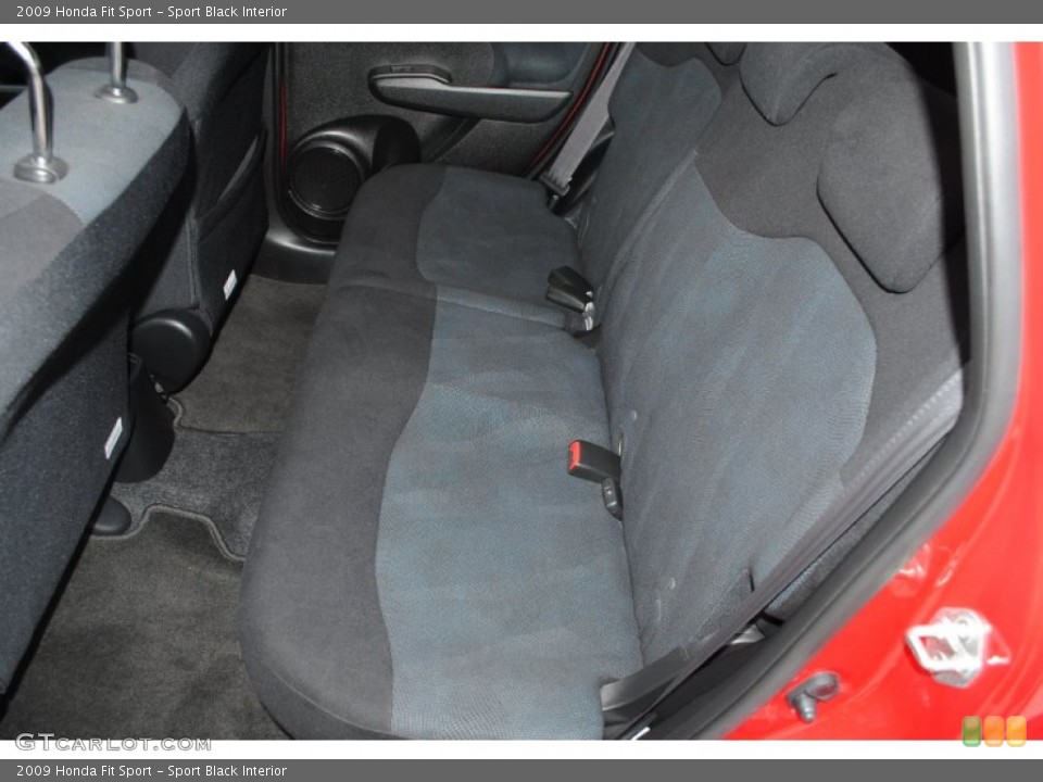 Sport Black Interior Rear Seat for the 2009 Honda Fit Sport #76537340