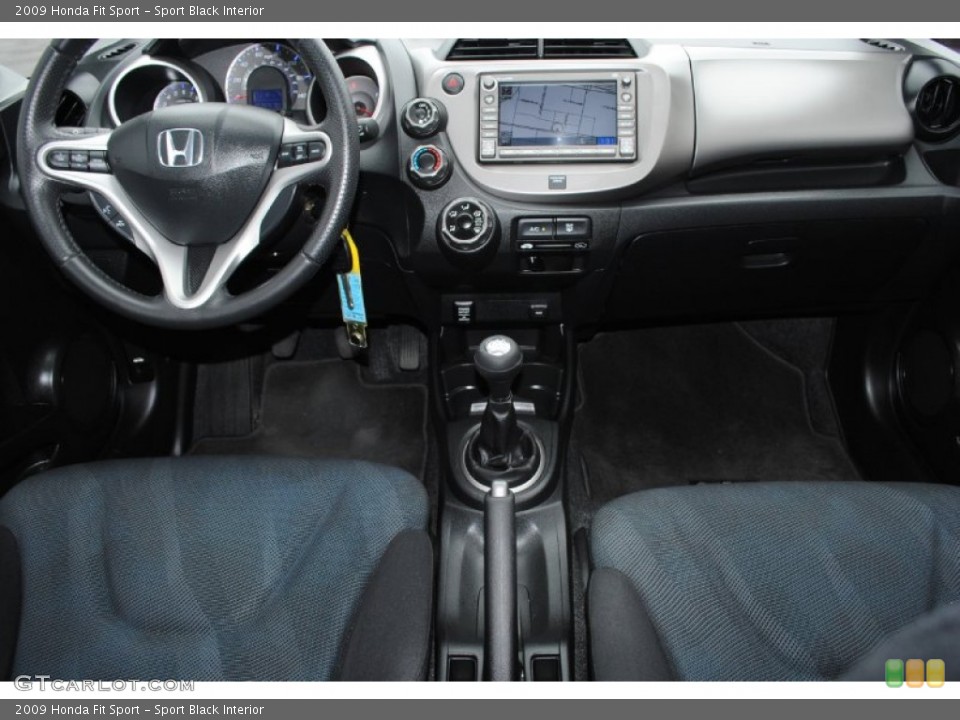 Sport Black Interior Dashboard for the 2009 Honda Fit Sport #76537382