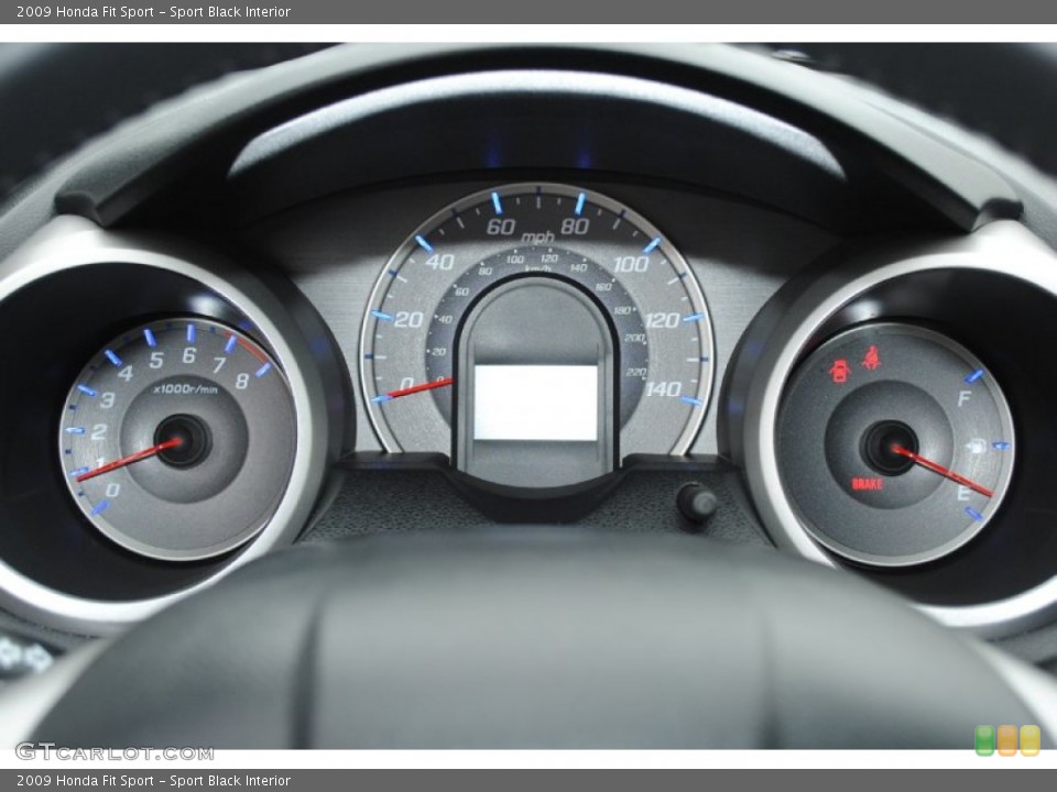 Sport Black Interior Gauges for the 2009 Honda Fit Sport #76537446