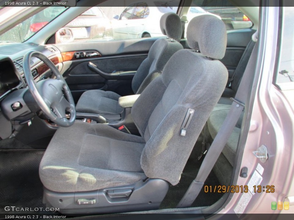 Black Interior Front Seat for the 1998 Acura CL 2.3 #76537653