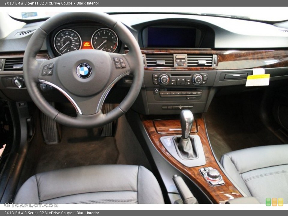 Black Interior Dashboard for the 2013 BMW 3 Series 328i xDrive Coupe #76538163