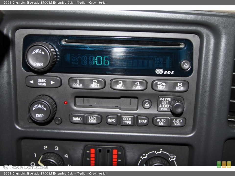 Medium Gray Interior Audio System for the 2003 Chevrolet Silverado 1500 LS Extended Cab #76538237