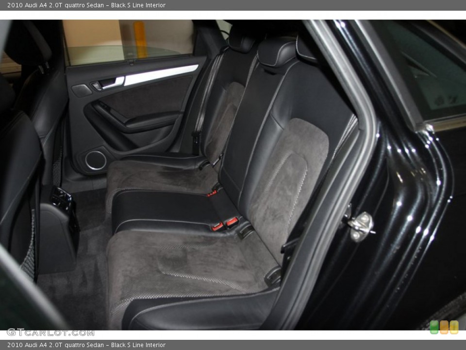Black S Line Interior Rear Seat for the 2010 Audi A4 2.0T quattro Sedan #76539122