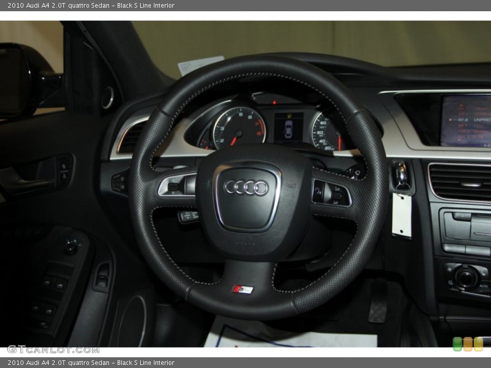 Black S Line Interior Steering Wheel for the 2010 Audi A4 2.0T quattro Sedan #76539176