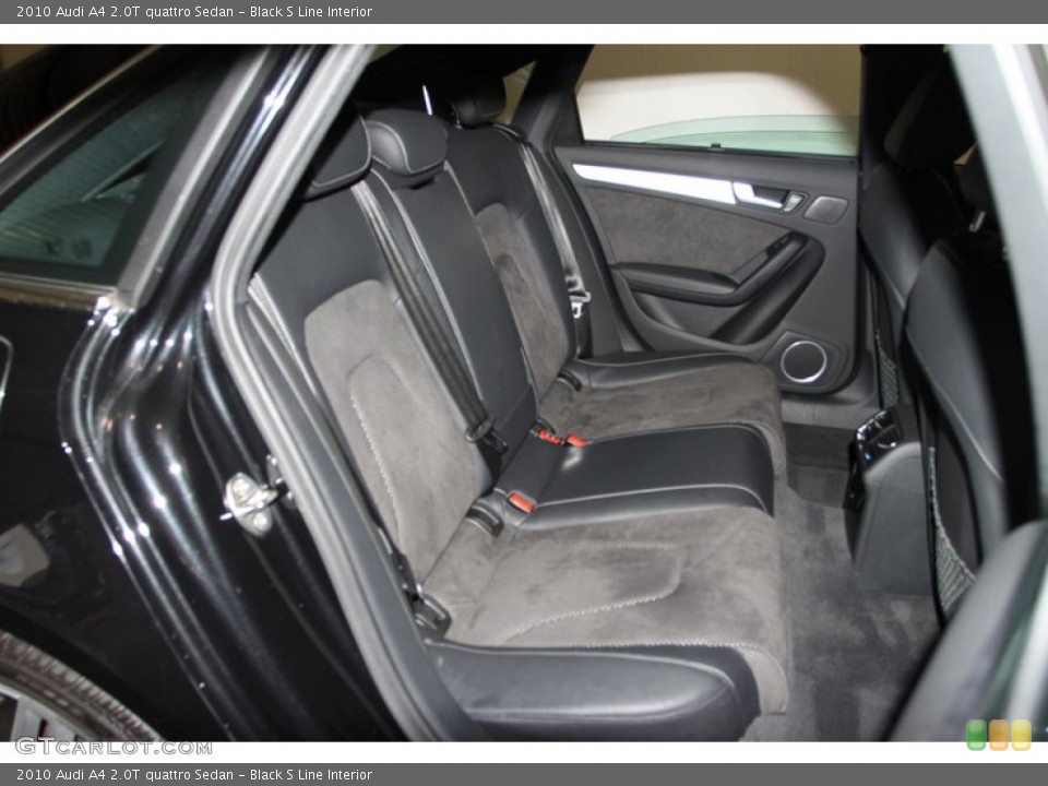 Black S Line Interior Rear Seat for the 2010 Audi A4 2.0T quattro Sedan #76539510