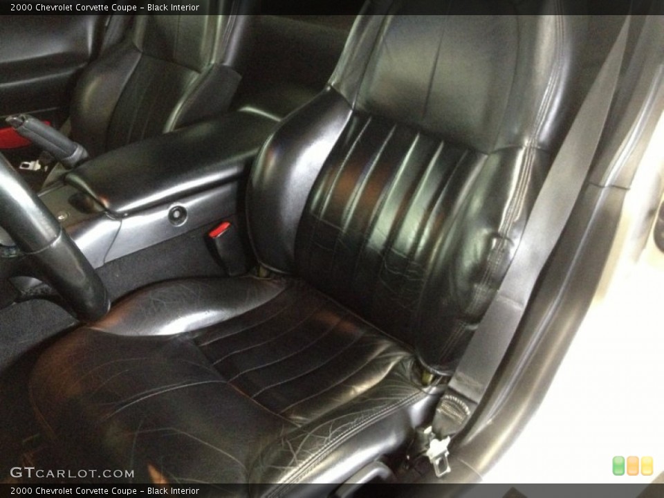 Black Interior Front Seat for the 2000 Chevrolet Corvette Coupe #76540114