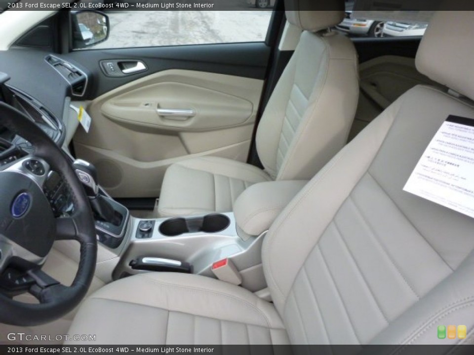 Medium Light Stone Interior Photo for the 2013 Ford Escape SEL 2.0L EcoBoost 4WD #76540178