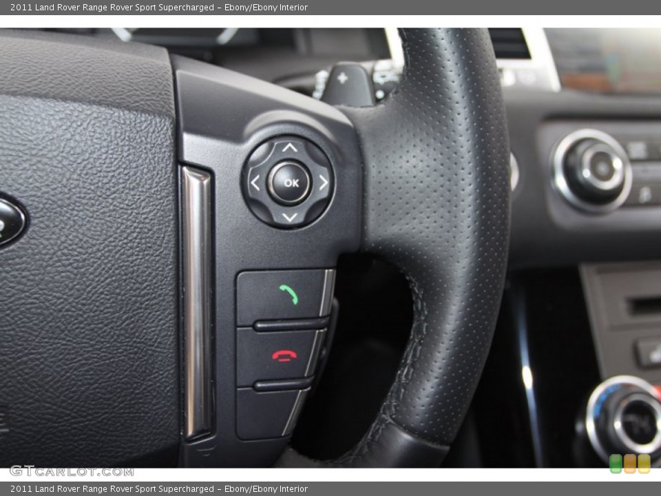 Ebony/Ebony Interior Controls for the 2011 Land Rover Range Rover Sport Supercharged #76540286