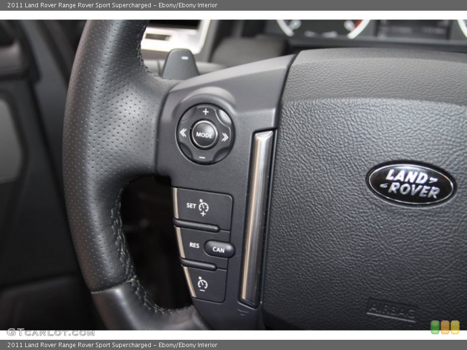 Ebony/Ebony Interior Controls for the 2011 Land Rover Range Rover Sport Supercharged #76540306