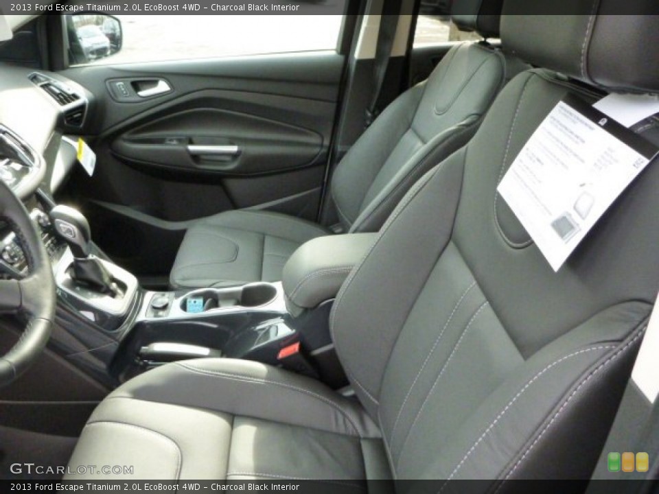 Charcoal Black Interior Photo for the 2013 Ford Escape Titanium 2.0L EcoBoost 4WD #76540460