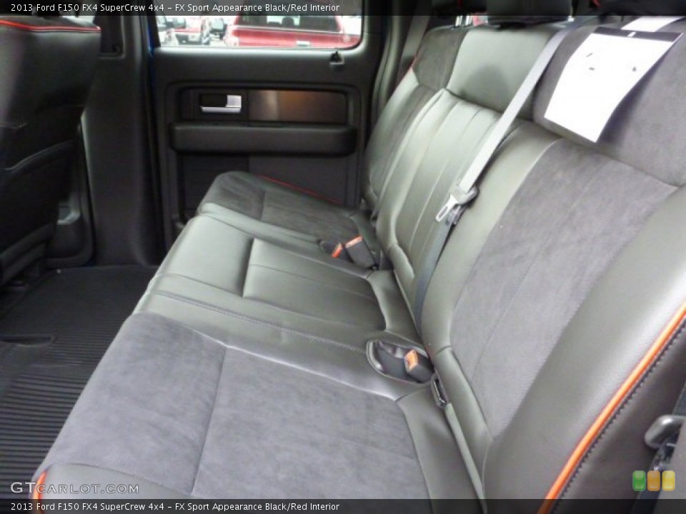 FX Sport Appearance Black/Red Interior Rear Seat for the 2013 Ford F150 FX4 SuperCrew 4x4 #76541680