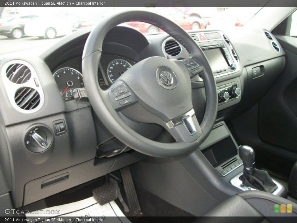 Charcoal Interior Steering Wheel for the 2011 Volkswagen Tiguan SE 4Motion #76541885
