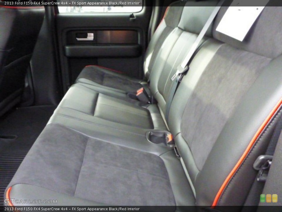 FX Sport Appearance Black/Red Interior Rear Seat for the 2013 Ford F150 FX4 SuperCrew 4x4 #76542218