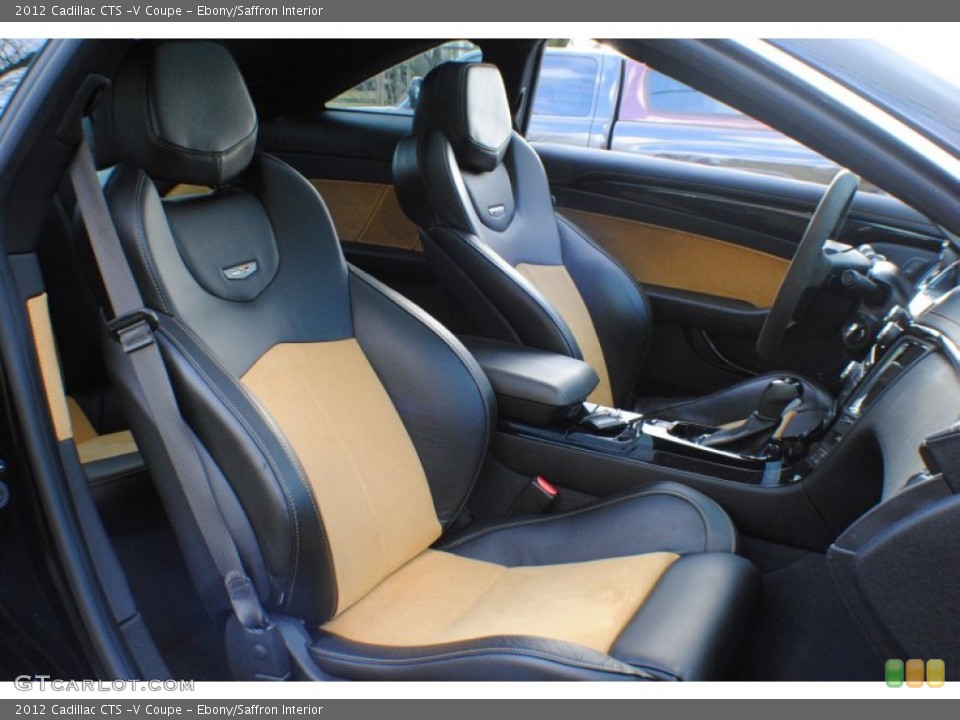 Ebony/Saffron Interior Photo for the 2012 Cadillac CTS -V Coupe #76542398