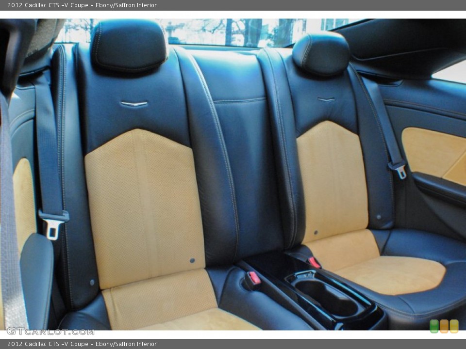 Ebony/Saffron Interior Rear Seat for the 2012 Cadillac CTS -V Coupe #76542436