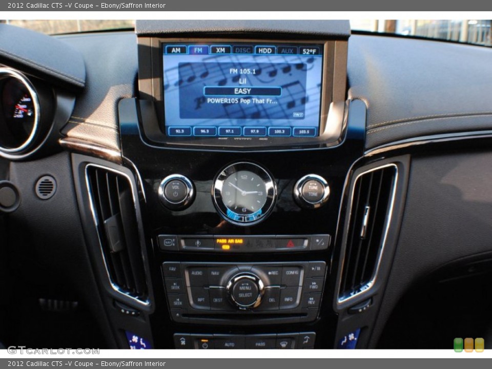 Ebony/Saffron Interior Controls for the 2012 Cadillac CTS -V Coupe #76542515