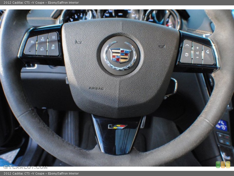 Ebony/Saffron Interior Steering Wheel for the 2012 Cadillac CTS -V Coupe #76542608