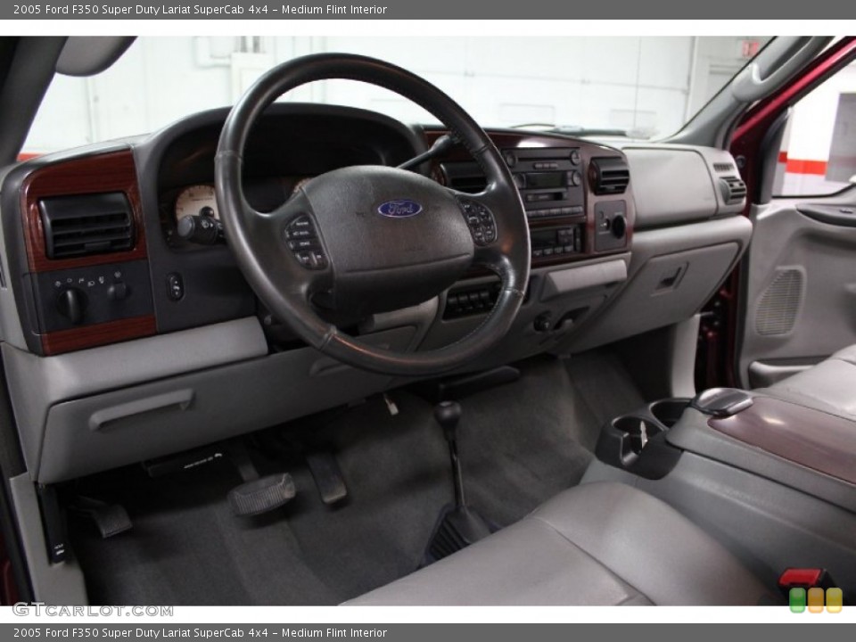 Medium Flint Interior Prime Interior for the 2005 Ford F350 Super Duty Lariat SuperCab 4x4 #76544139