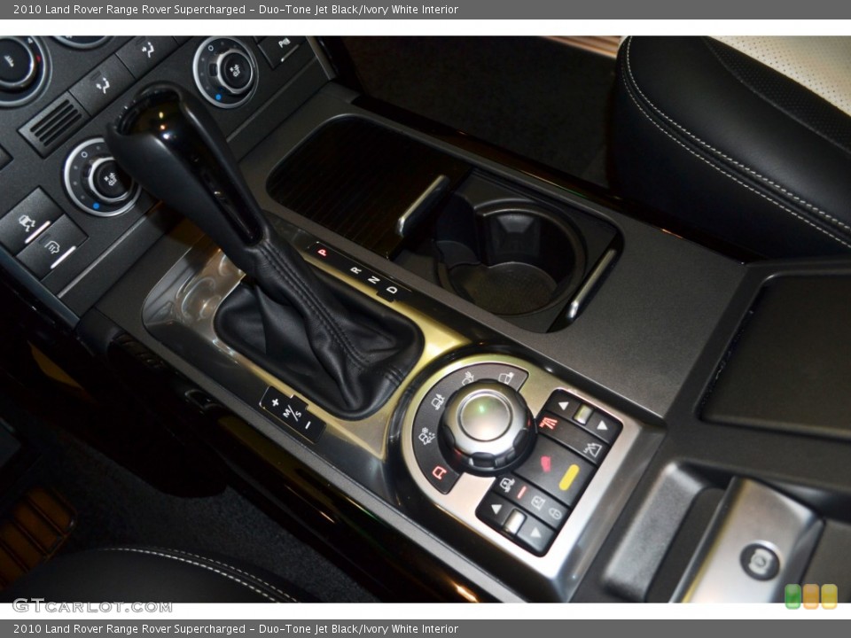 Duo-Tone Jet Black/Ivory White Interior Controls for the 2010 Land Rover Range Rover Supercharged #76545282