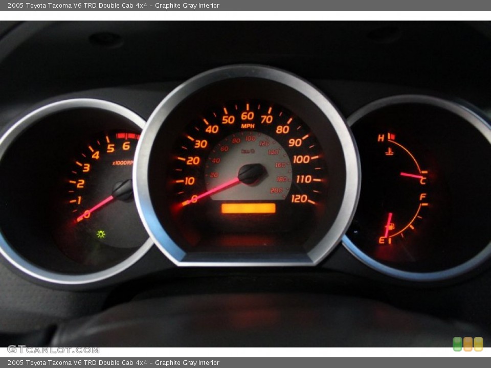 Graphite Gray Interior Gauges for the 2005 Toyota Tacoma V6 TRD Double Cab 4x4 #76546472