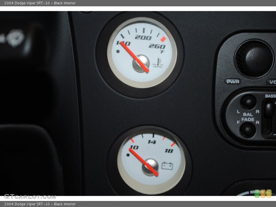 Black Interior Gauges for the 2004 Dodge Viper SRT-10 #76546599