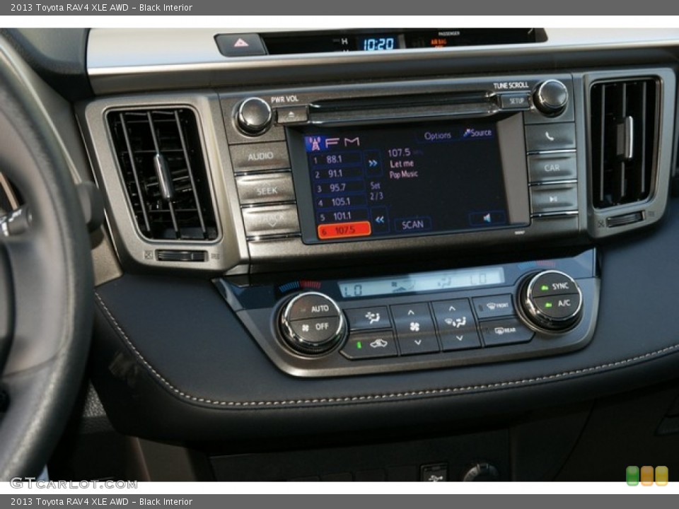 Black Interior Controls for the 2013 Toyota RAV4 XLE AWD #76547302