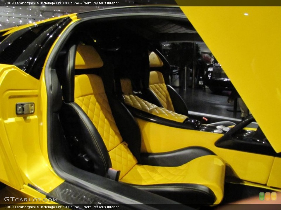 Nero Perseus Interior Front Seat for the 2009 Lamborghini Murcielago LP640 Coupe #76548338