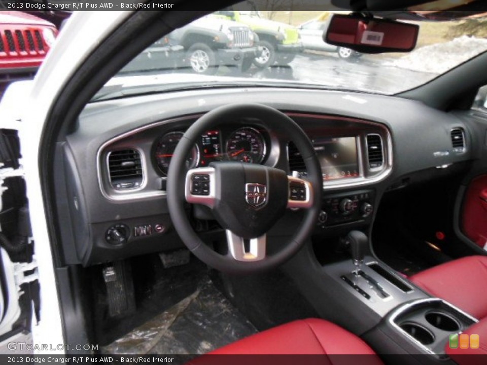 Black/Red Interior Photo for the 2013 Dodge Charger R/T Plus AWD #76548890