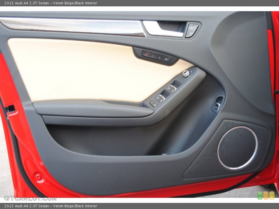 Velvet Beige/Black Interior Door Panel for the 2013 Audi A4 2.0T Sedan #76550894