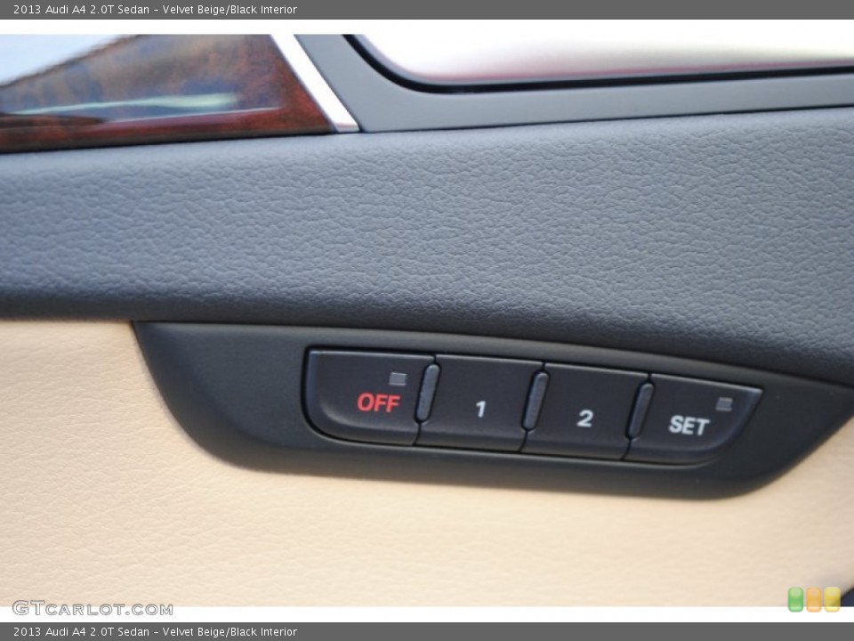 Velvet Beige/Black Interior Controls for the 2013 Audi A4 2.0T Sedan #76550907