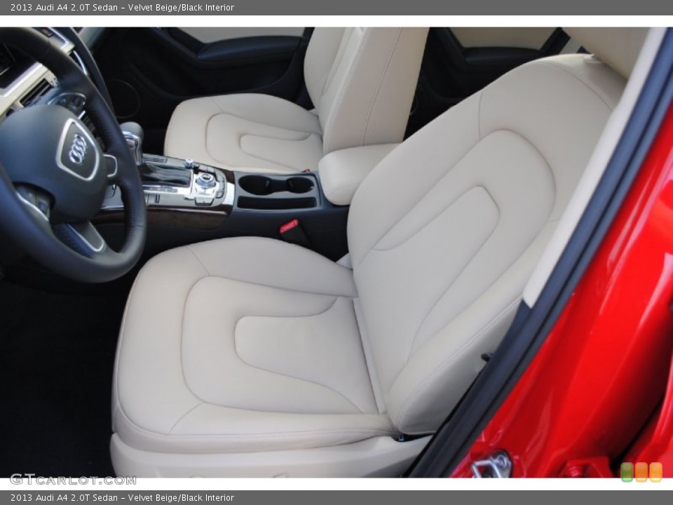 Velvet Beige/Black Interior Front Seat for the 2013 Audi A4 2.0T Sedan #76550940