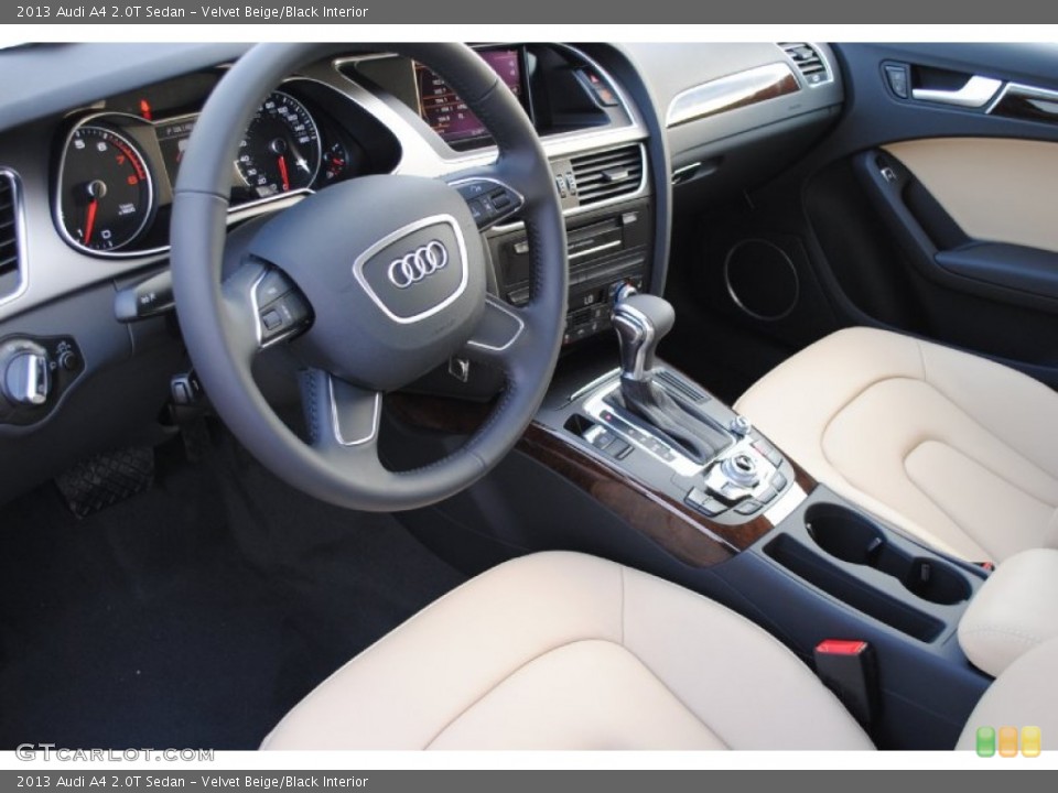 Velvet Beige/Black Interior Photo for the 2013 Audi A4 2.0T Sedan #76550956