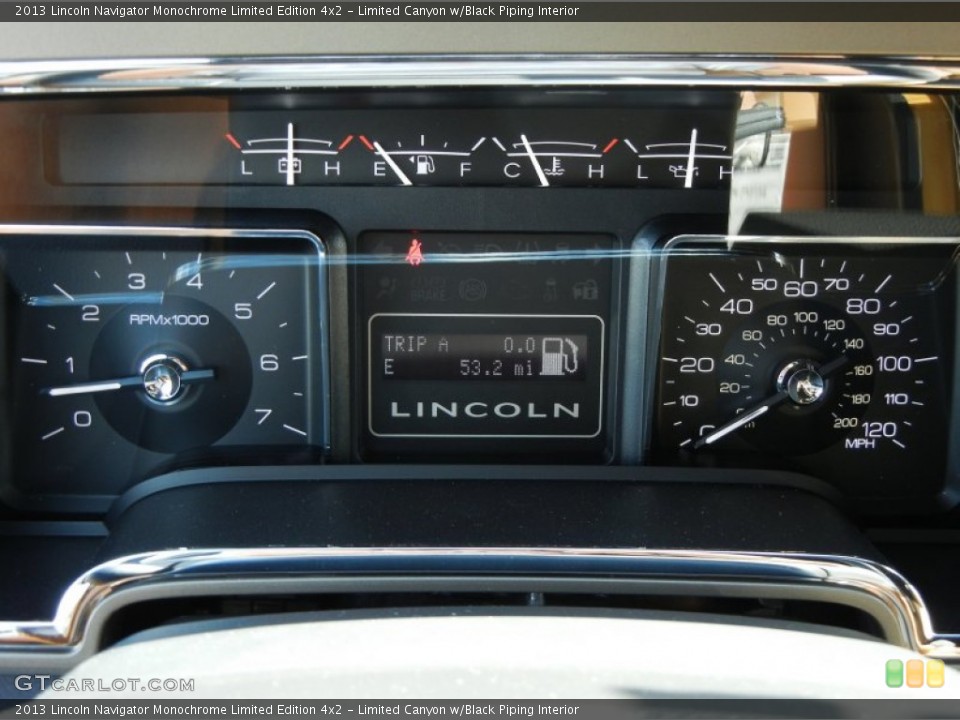 Limited Canyon w/Black Piping Interior Gauges for the 2013 Lincoln Navigator Monochrome Limited Edition 4x2 #76551569